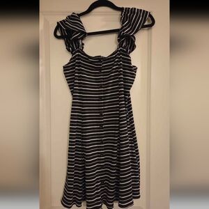 Forever 21 Black and White Striped Dress